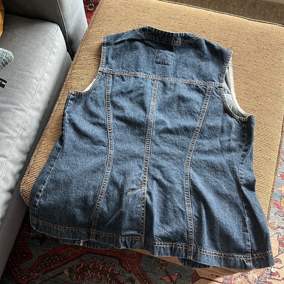 Denim Vest. Like new. - Picture 3 of 5